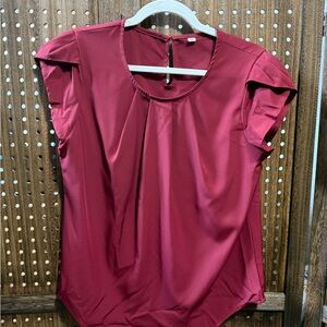 Elegant Red Women's Top